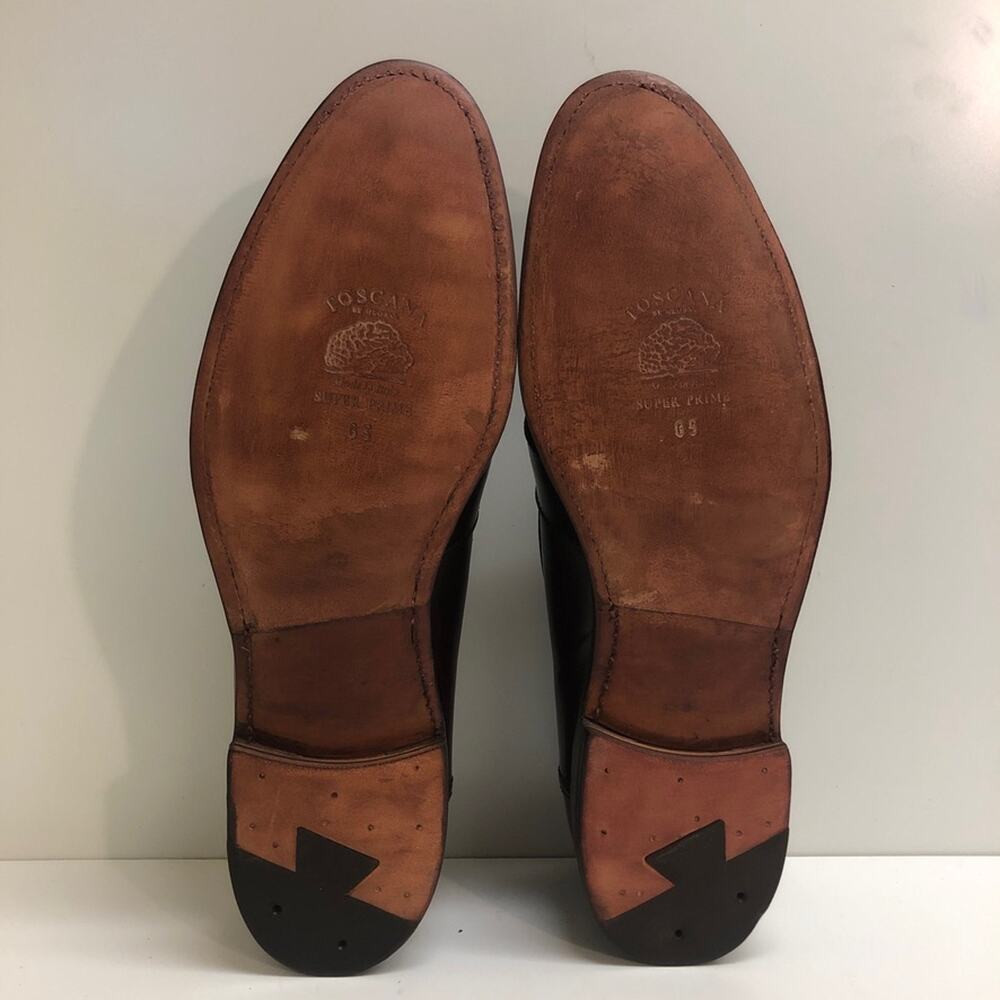 FULLY RESOLED Alden 683 Penny Loafer Full Strap Burgundy Calf MiUSA 11.5 Narrow - Picture 2 of 15